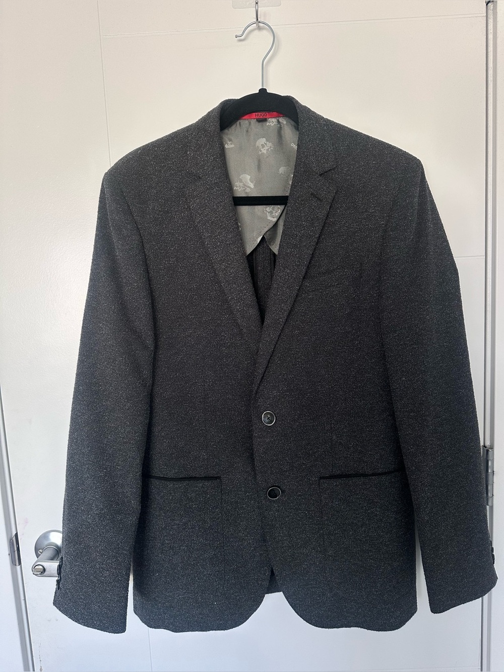 Hugo Boss AG dieselstrasse 12 Charcoal Two-Button Blazer